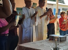 Coordenadores dos Grupos de Reflexão presentes nas crismas das comunidades rurais em Poconé no dia 16/08/2026.  