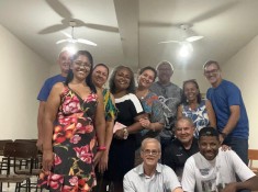 Equipe da Pastoral da Educação em reunião no dia 25/07/2026 no Seminário Bom Pastor em Cáceres-MT