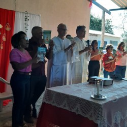 Coordenadores dos Grupos de Reflexão presentes nas crismas das comunidades rurais em Poconé no dia 16/08/2026.  