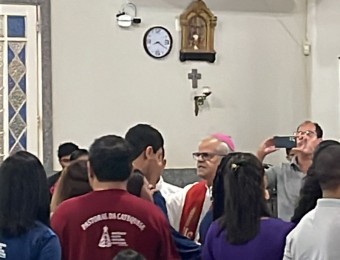 Celebração da Crisma nos dias 27 e 28/05/2023 na Paróquia Nossa Senhora Aparecida de Cáceres.