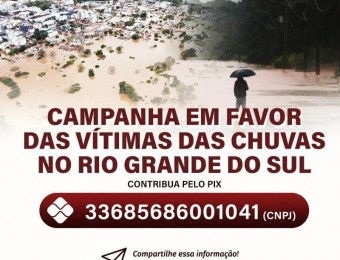Campanha em favor das vítimas da enchente 