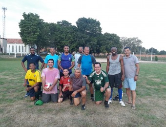 Momento esportivo na confraternização de final de ano dos padres da Diocese São Luiz de Cáceres- MT