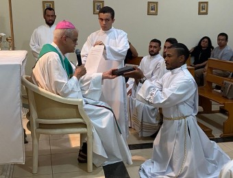 No dia 12/09/2023,  seis seminaristas da Diocese foram admitidos para as ordens sacras e Geraldo Juscinei recebeu o Leitorato