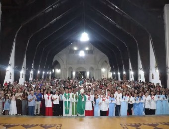 A visita de Dom Paulo Antônio de Conto, que foi o 4º Bispo de nossa Diocese