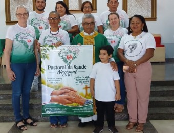 Apresentação da nova coordenação da pastoral da saúde 