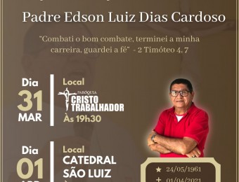 Missa por ocasião do primeiro ano da Páscoa do Padre Edson Luiz Dias