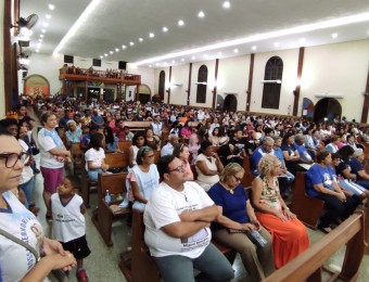 Encerramento do tríduo de Nossa Senhora do Rosário e celebração pelo dia de Santa Emilie de Villenueve  em Poconé no dia 06/10/2022