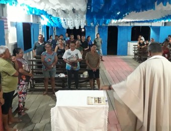 Padre Vylson na missão em Nova Aripuanã,  Diocese de Borba-AM