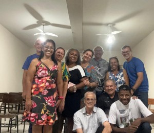 Equipe da Pastoral da Educação em reunião no dia 25/07/2026 no Seminário Bom Pastor em Cáceres-MT